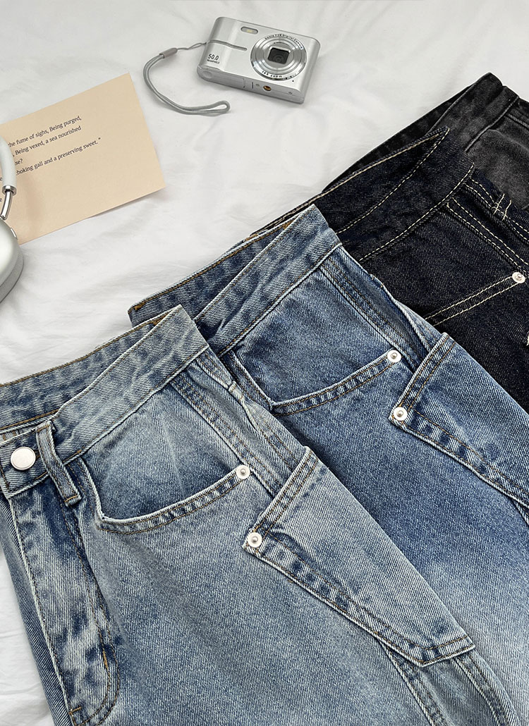 3TYPEサイドポケットラインデニムパンツ | レディース