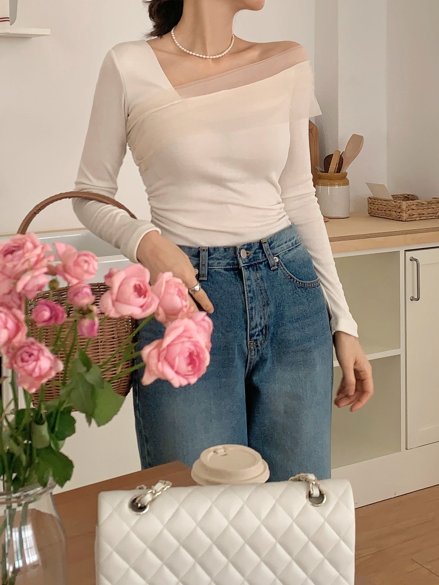 シフォンワンショルシャーリングTシャツ | 詳細画像10