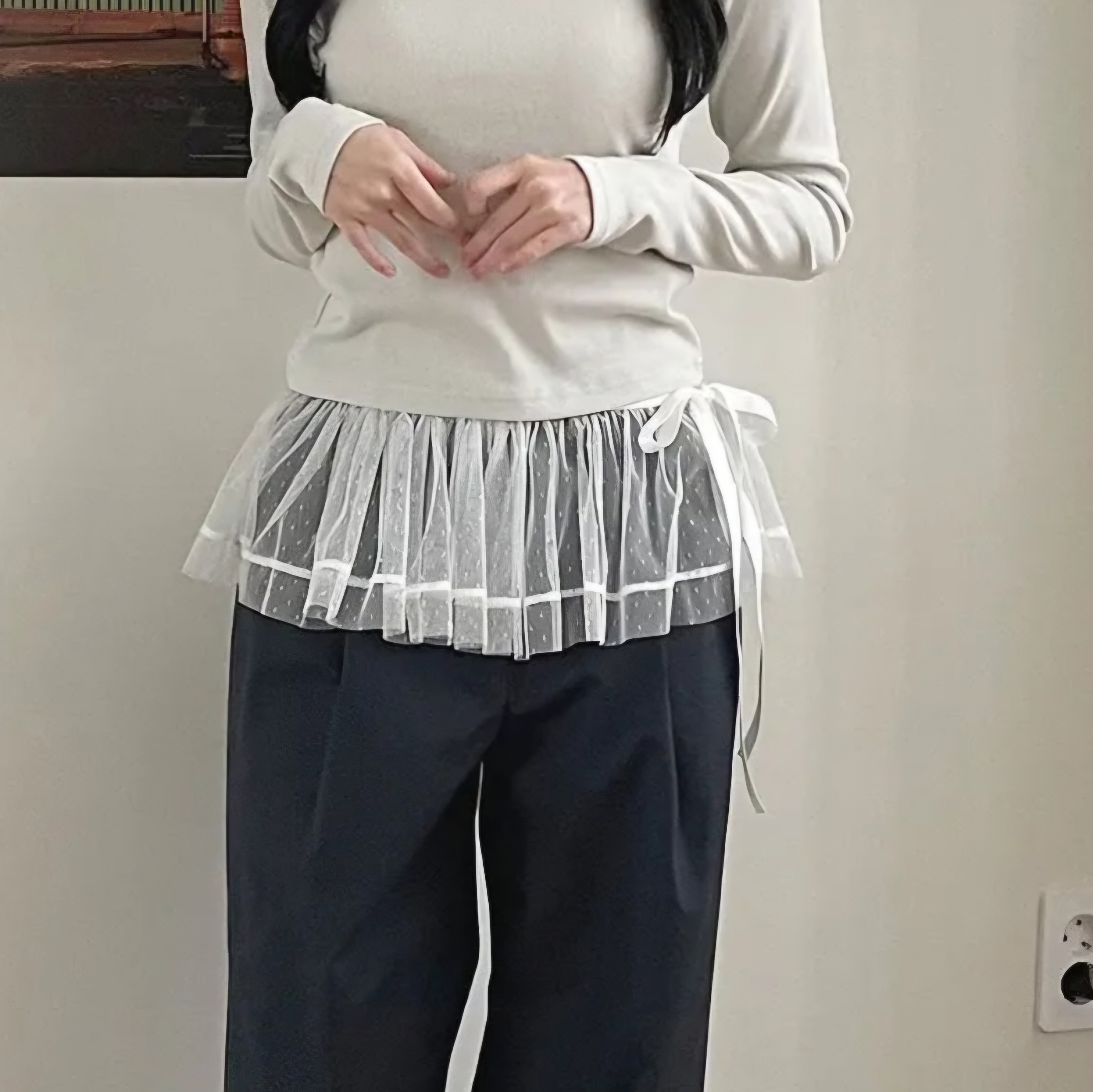 ドットレースレイヤードミニスカート | 詳細画像9