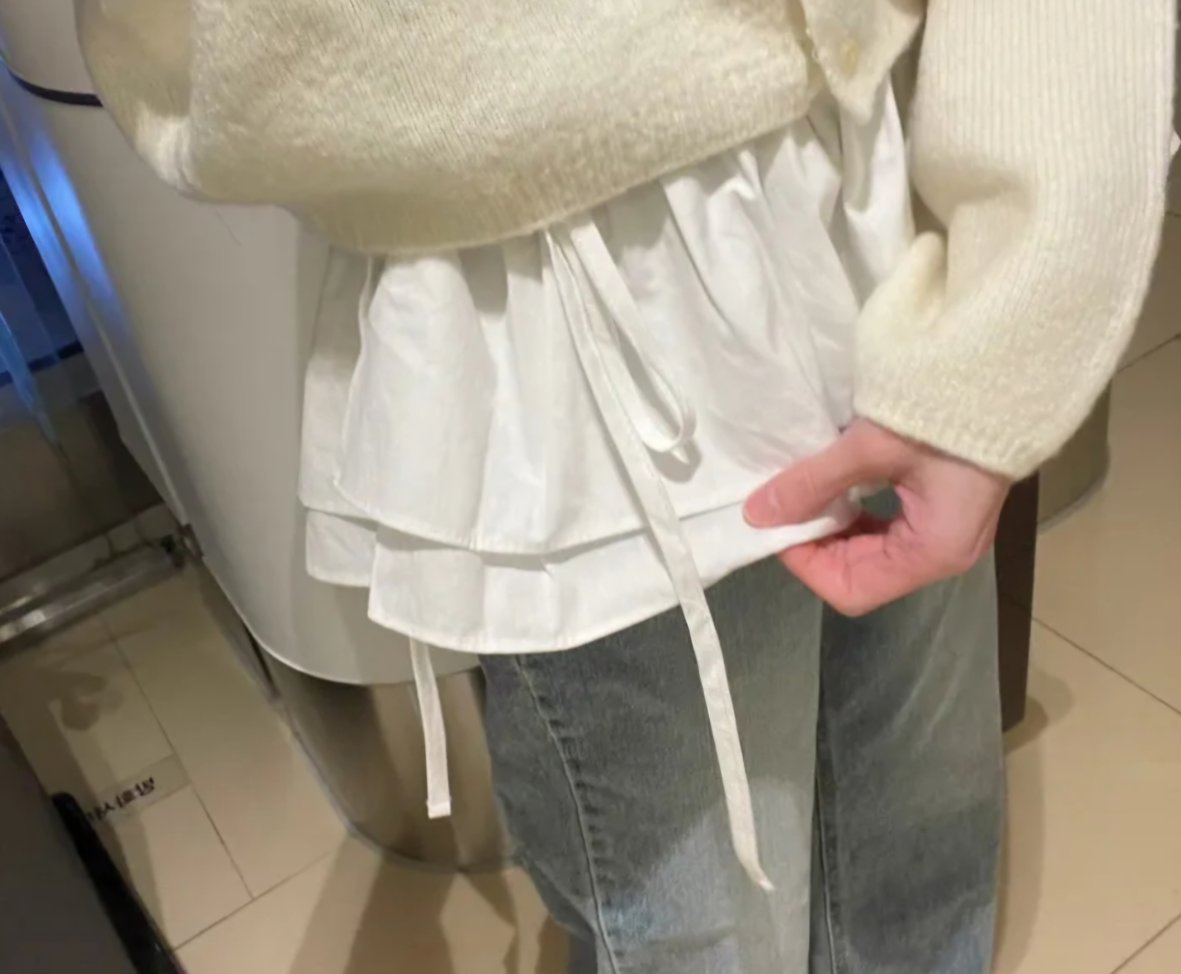 コットンティアードレイヤードミニスカート | 詳細画像4