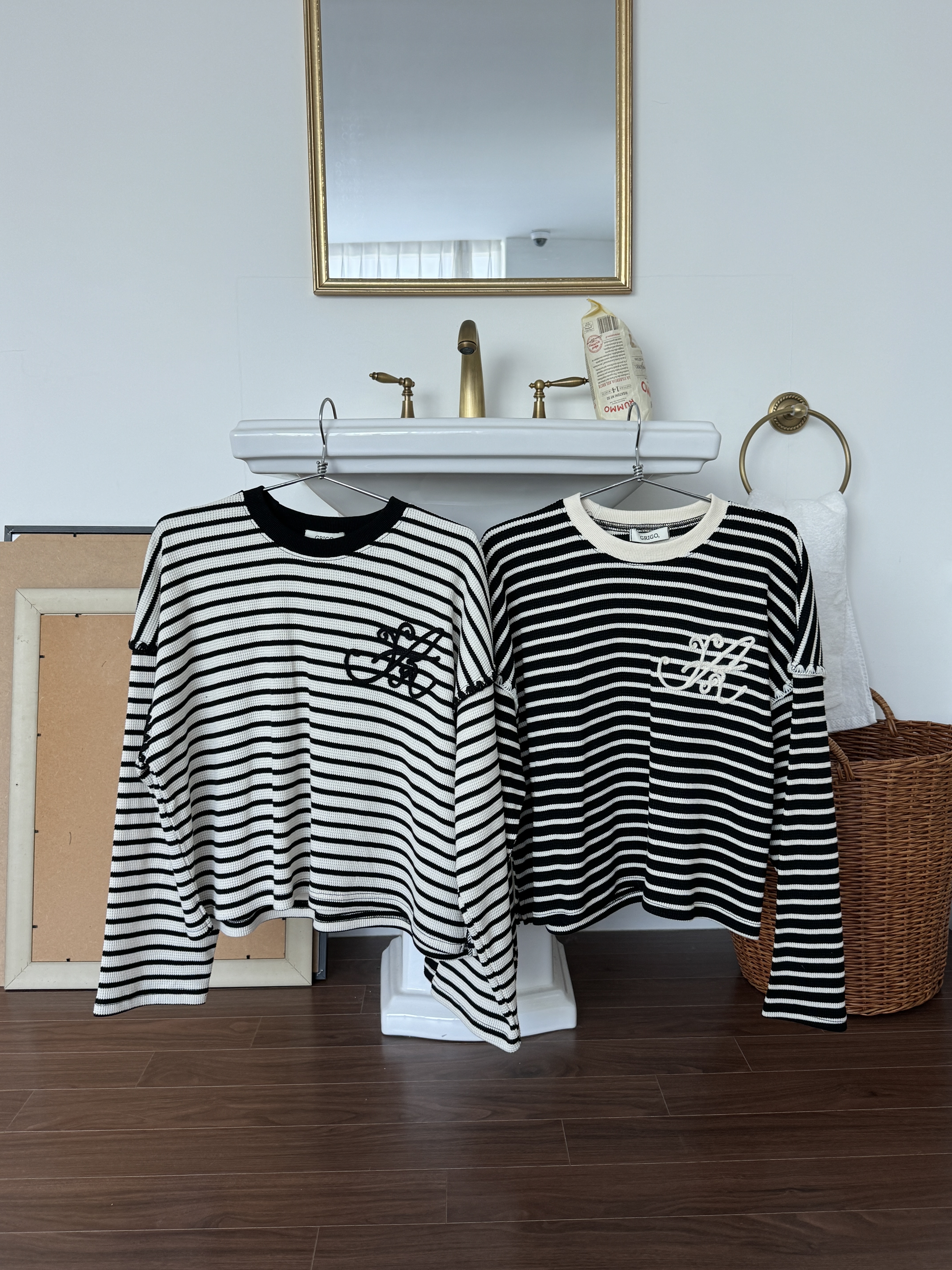 ステッチロゴボーダーワッフルTシャツ | 詳細画像8