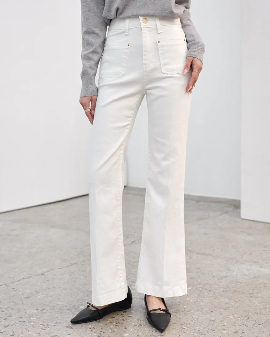 内ゴムフロントダブルポケットフレアパンツ | MONO AT.D | 詳細画像1