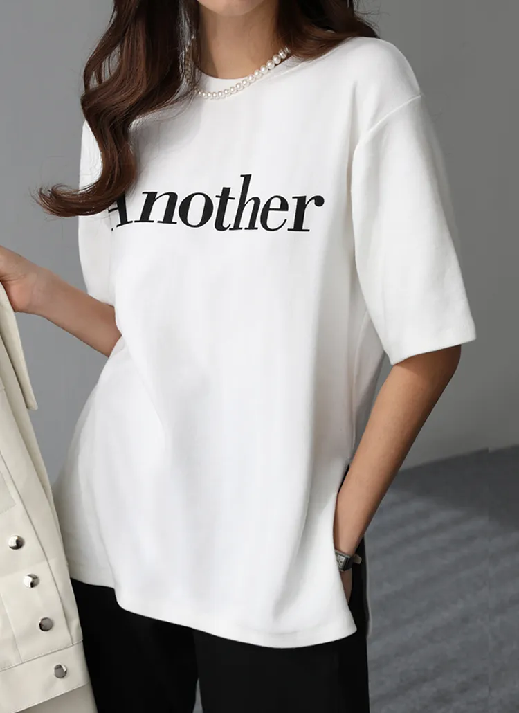 Anotherスリット半袖Tシャツ | pippin | 詳細画像1