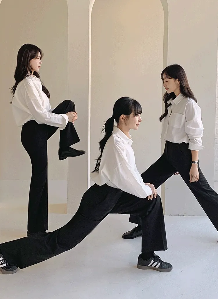 2TYPEシークレットゴムワイドスラックス | hotping | 詳細画像1