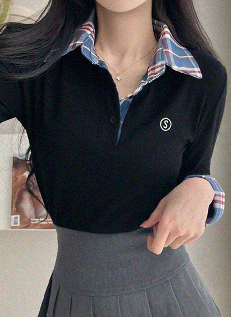 tシャツ 配色ニットポロシャツ「DIP IN CHOCOLATE」 レディース DIP IN CHOCOLATE tシャツ 配色ニットポロシャツ「DIP CHOCOLATE