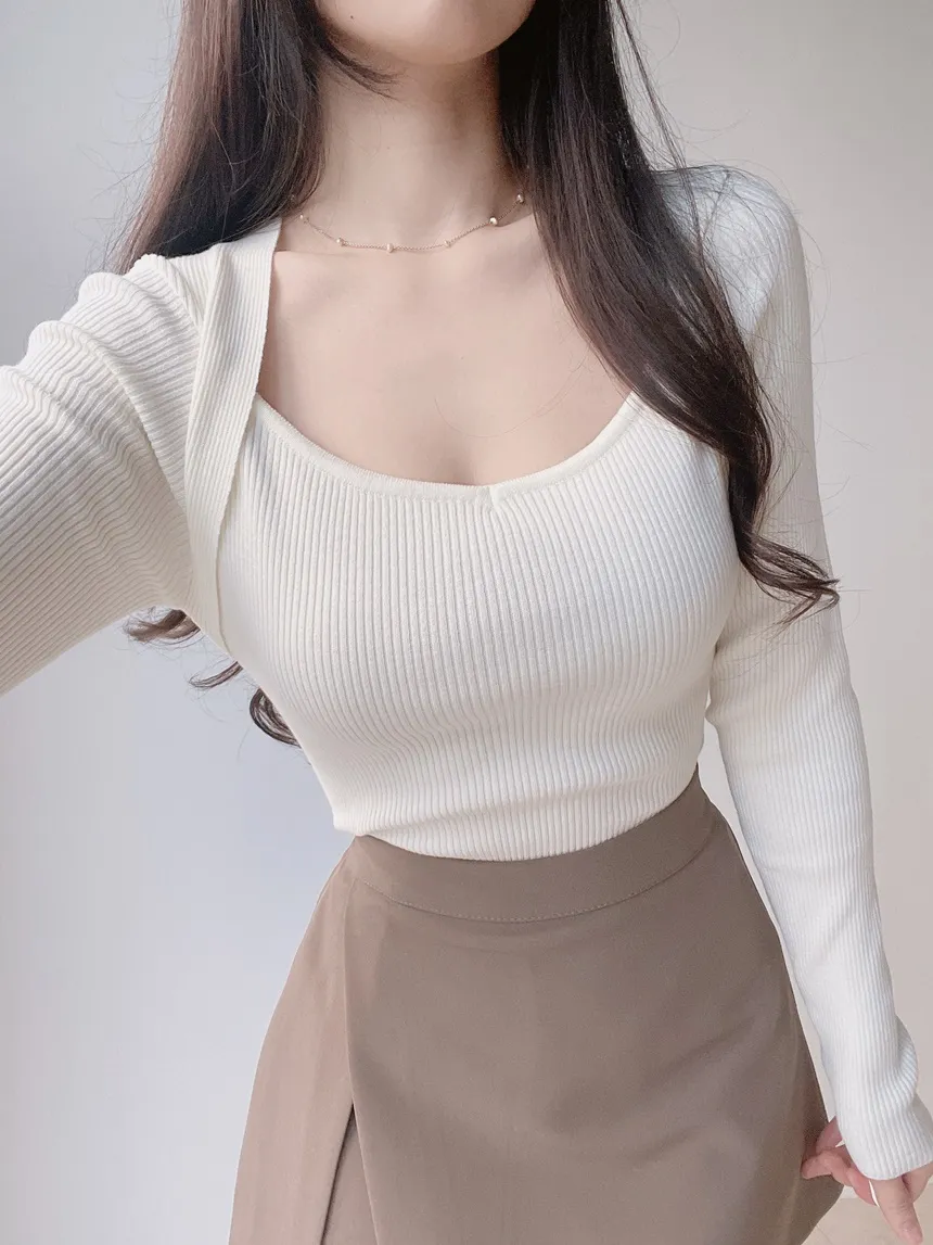 ハイウエストスリットミニスカートパンツ | mirangmirang | 詳細画像30