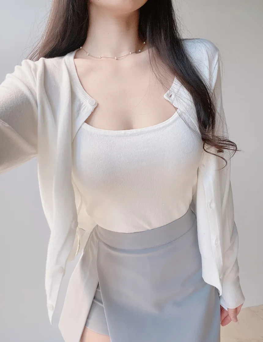 ハイウエストスリットミニスカートパンツ | mirangmirang | 詳細画像40