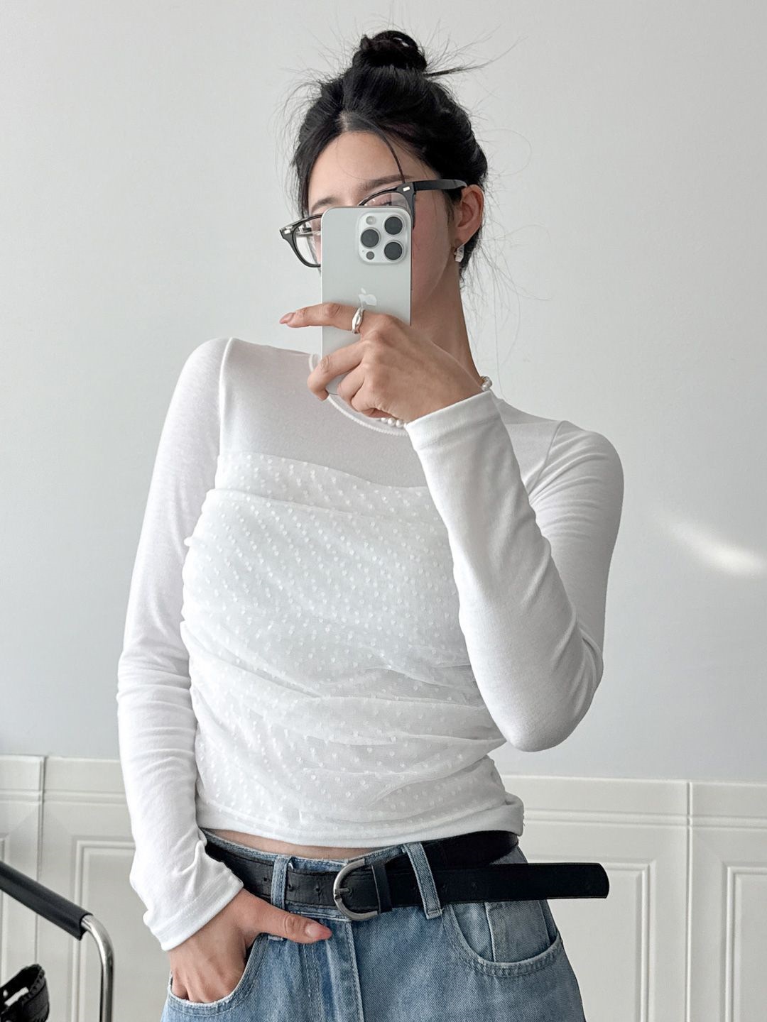 ドットチュールドッキングTシャツ | 詳細画像2