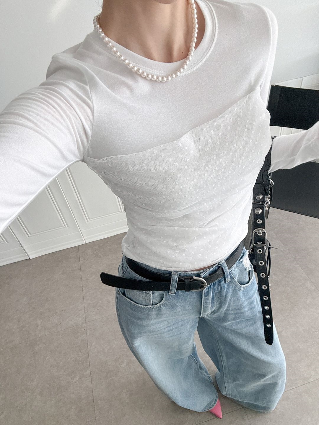 ドットチュールドッキングTシャツ | 詳細画像4