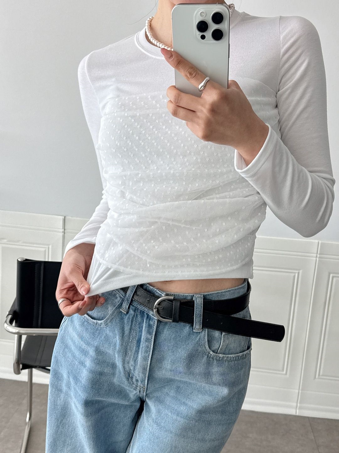 ドットチュールドッキングTシャツ | 詳細画像5