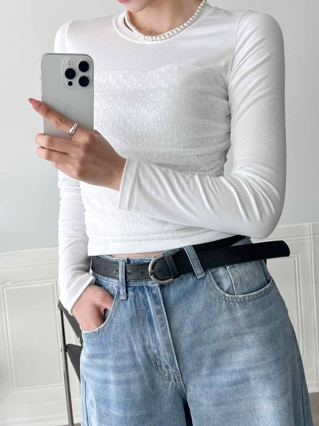 ドットチュールドッキングTシャツ | 詳細画像6