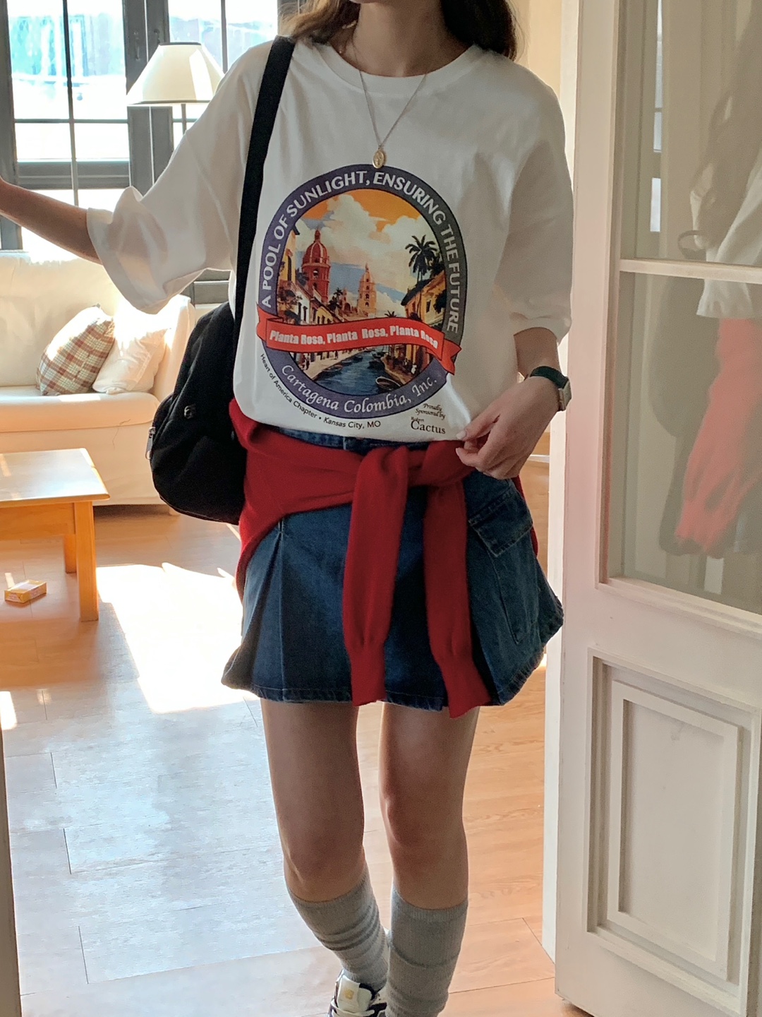サークルプリントボクシーTシャツ | 詳細画像5