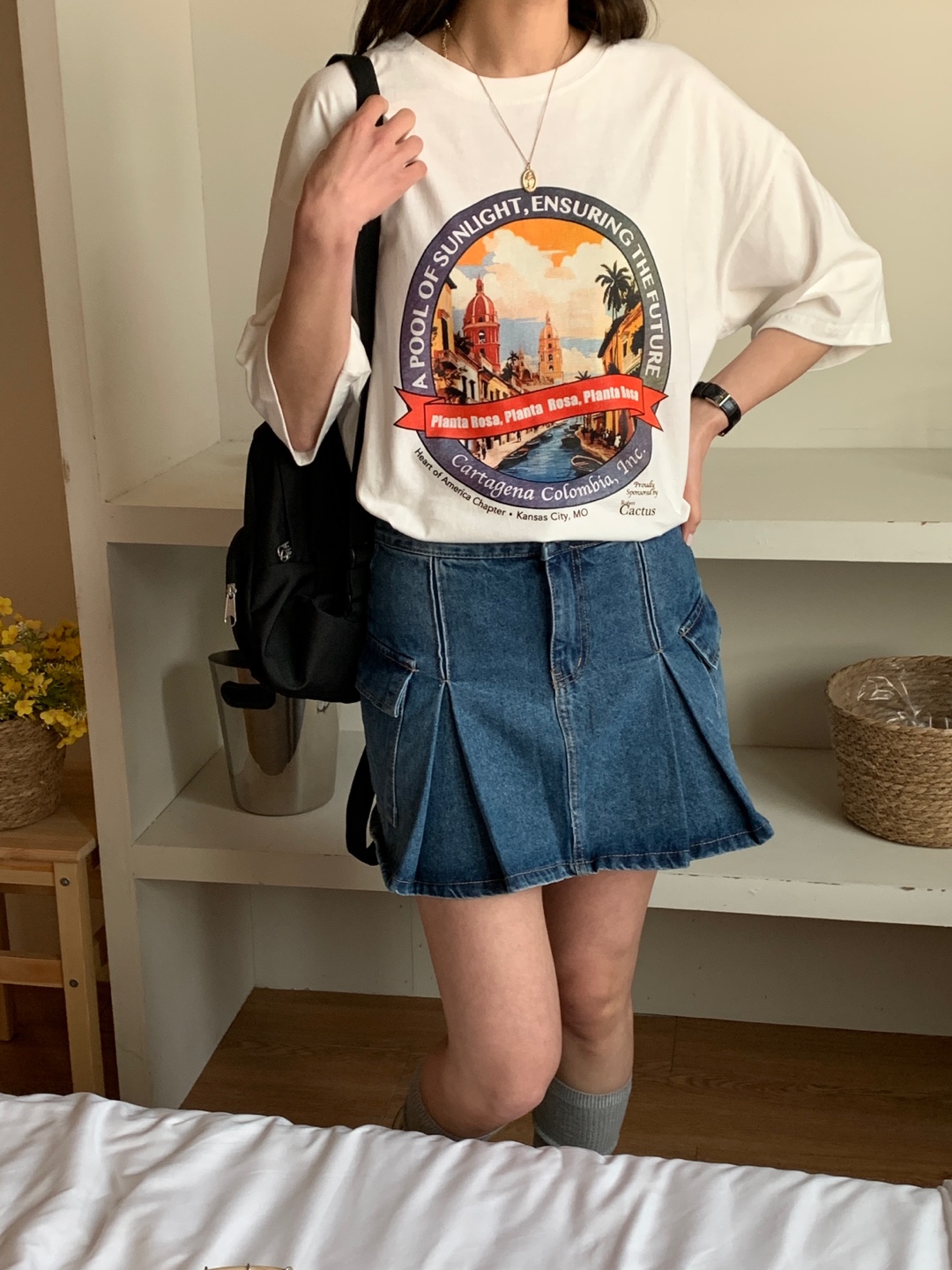 サークルプリントボクシーTシャツ | 詳細画像6