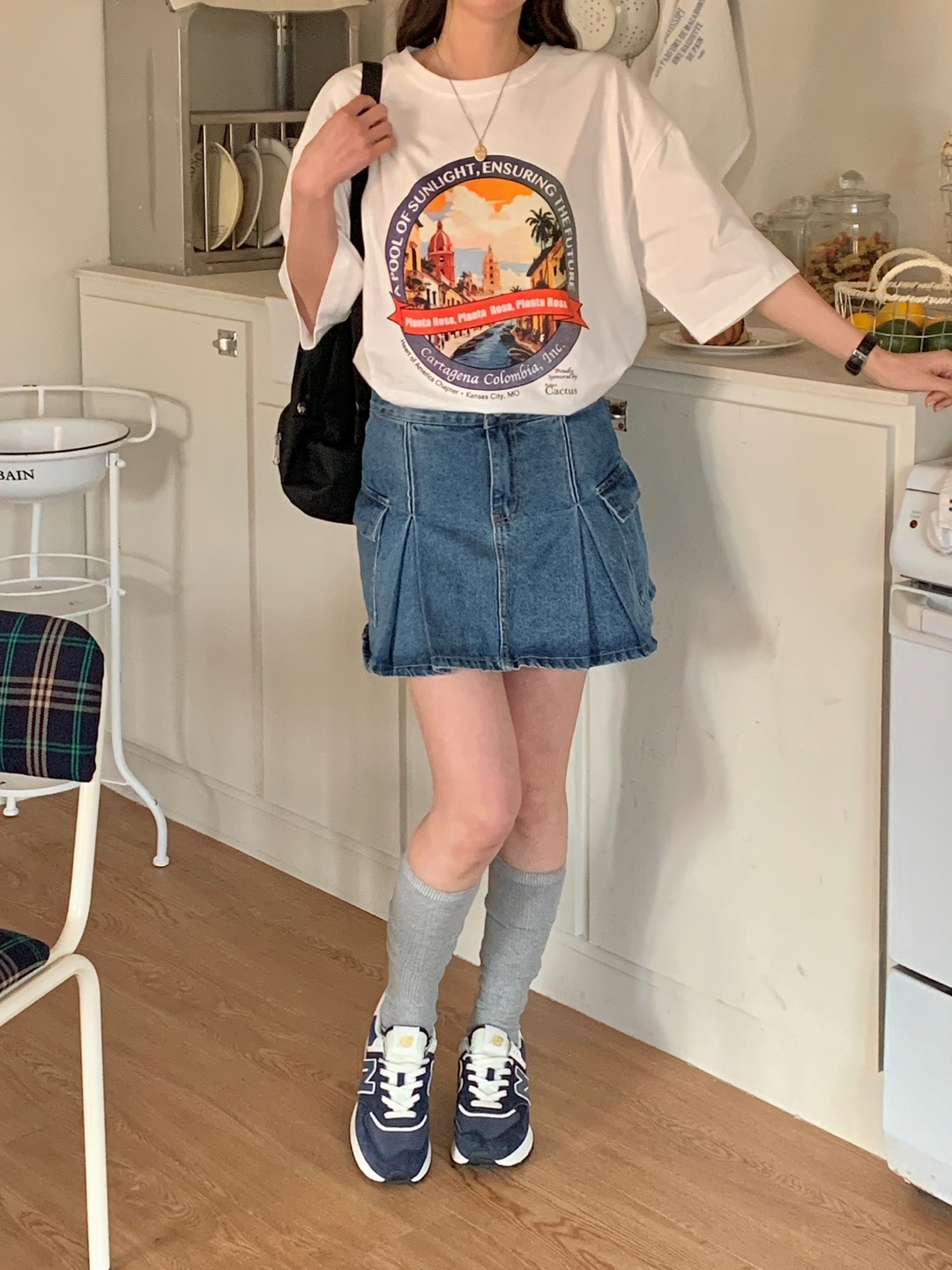 サークルプリントボクシーTシャツ | 詳細画像8