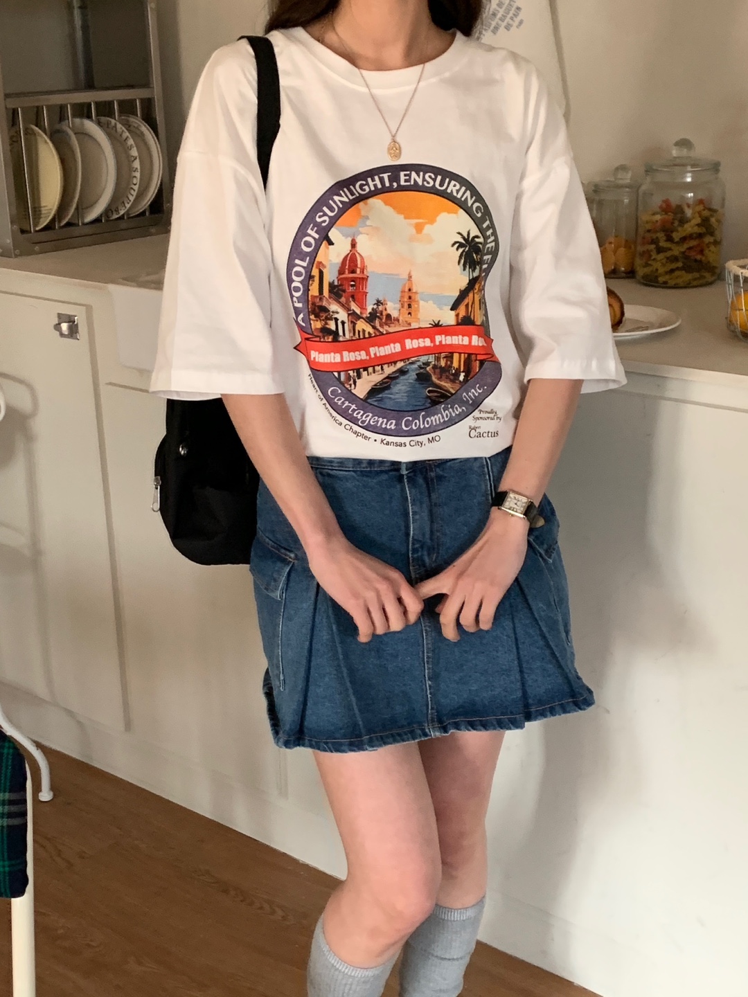 サークルプリントボクシーTシャツ | 詳細画像9