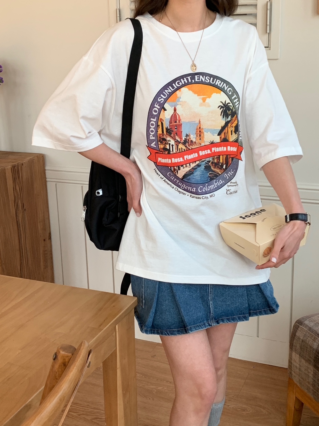 サークルプリントボクシーTシャツ | 詳細画像10