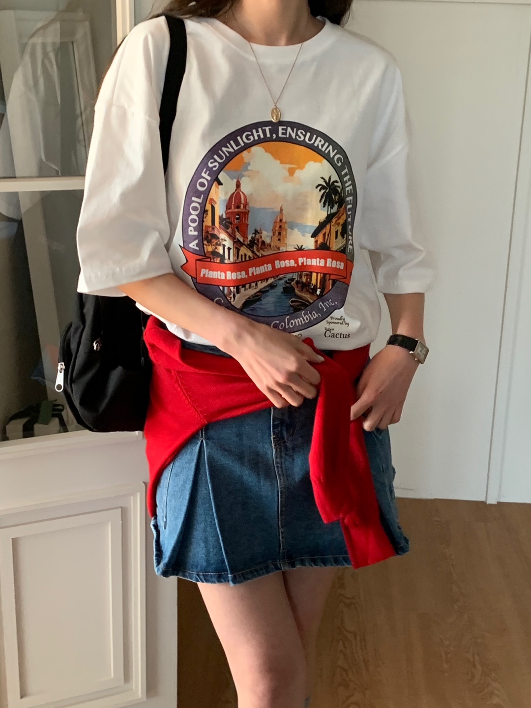 サークルプリントボクシーTシャツ | 詳細画像3