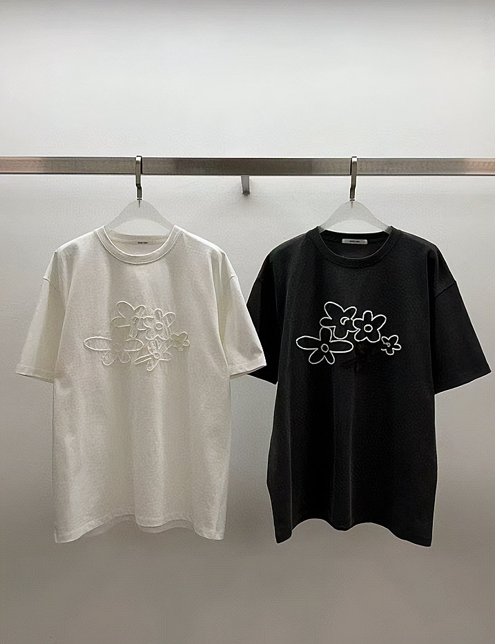 フラワー刺繍半袖Tシャツ | 詳細画像8