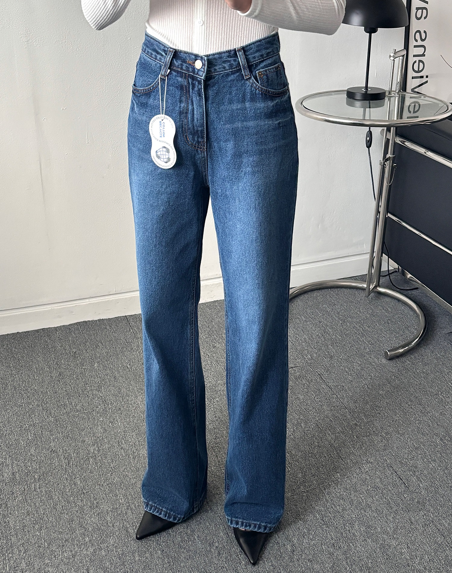 コットンストレートデニムパンツ | 詳細画像6