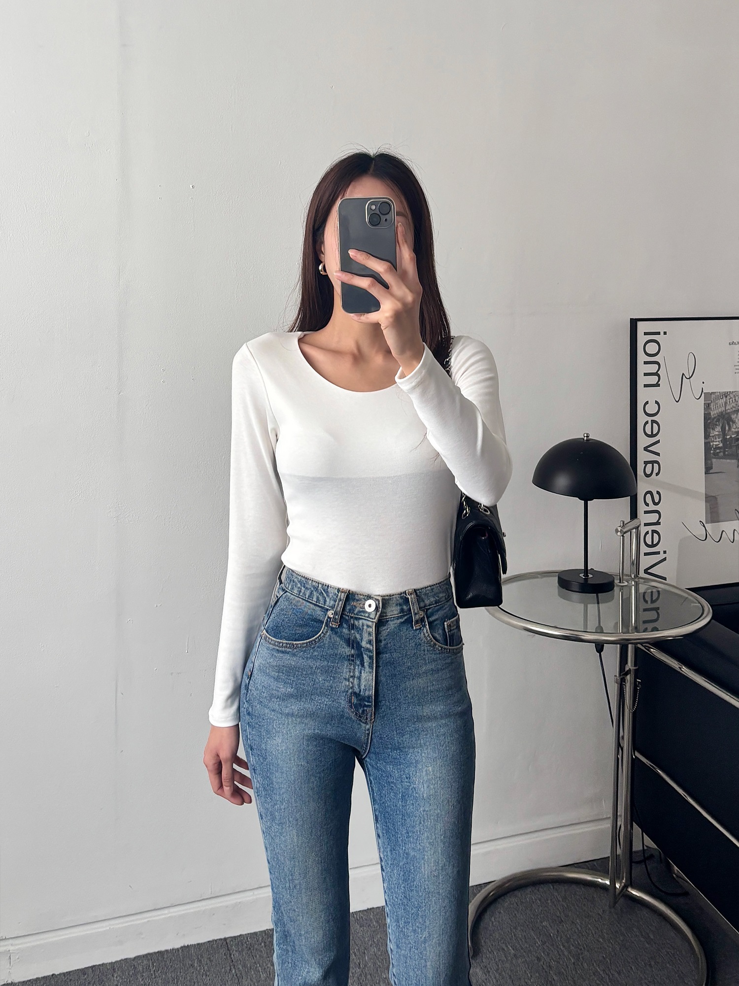 クルーネックスリム長袖Tシャツ | 詳細画像3