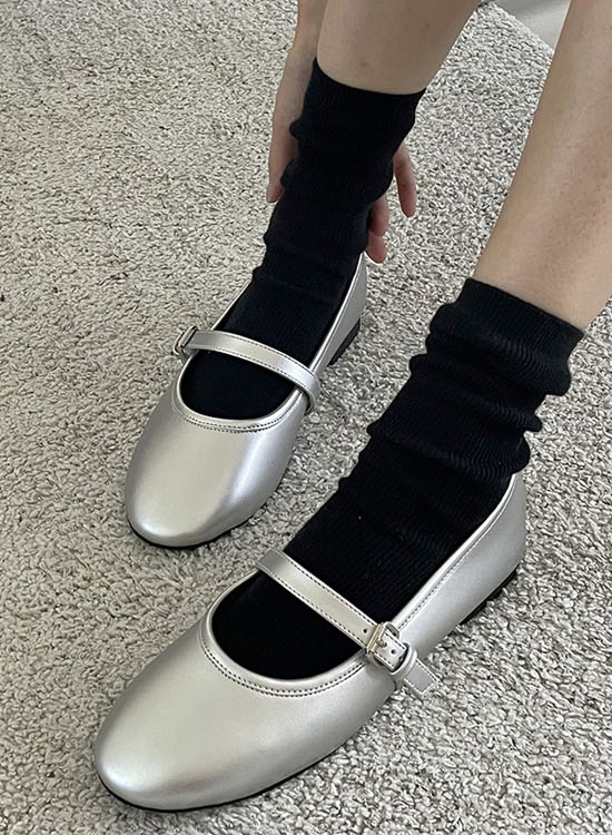 アーモンドトゥメリージェーンフラットシューズ | レディース