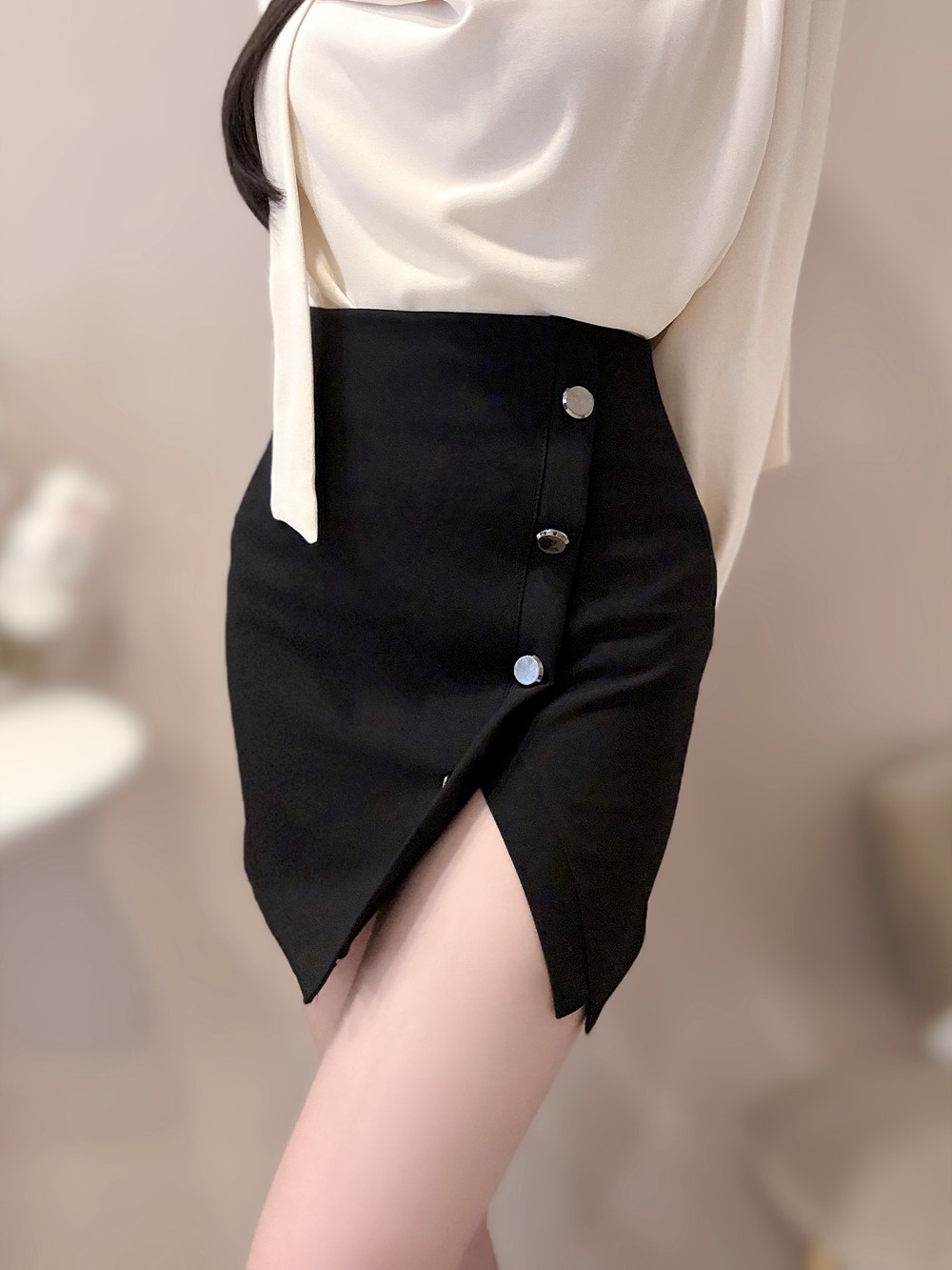 ボタンスリットミニスカート | 詳細画像2
