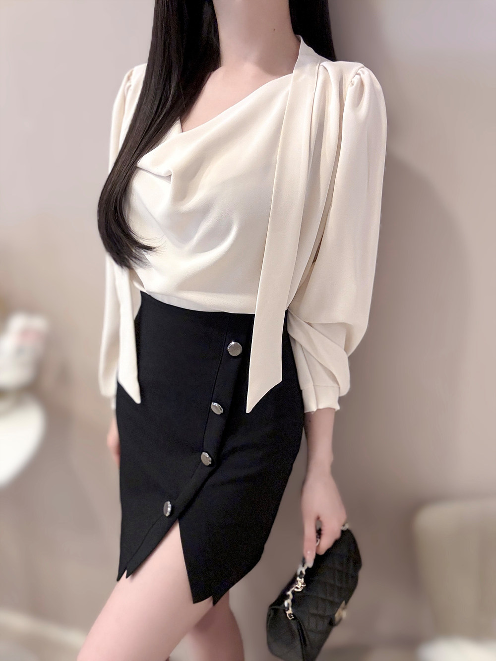 ボタンスリットミニスカート | 詳細画像4