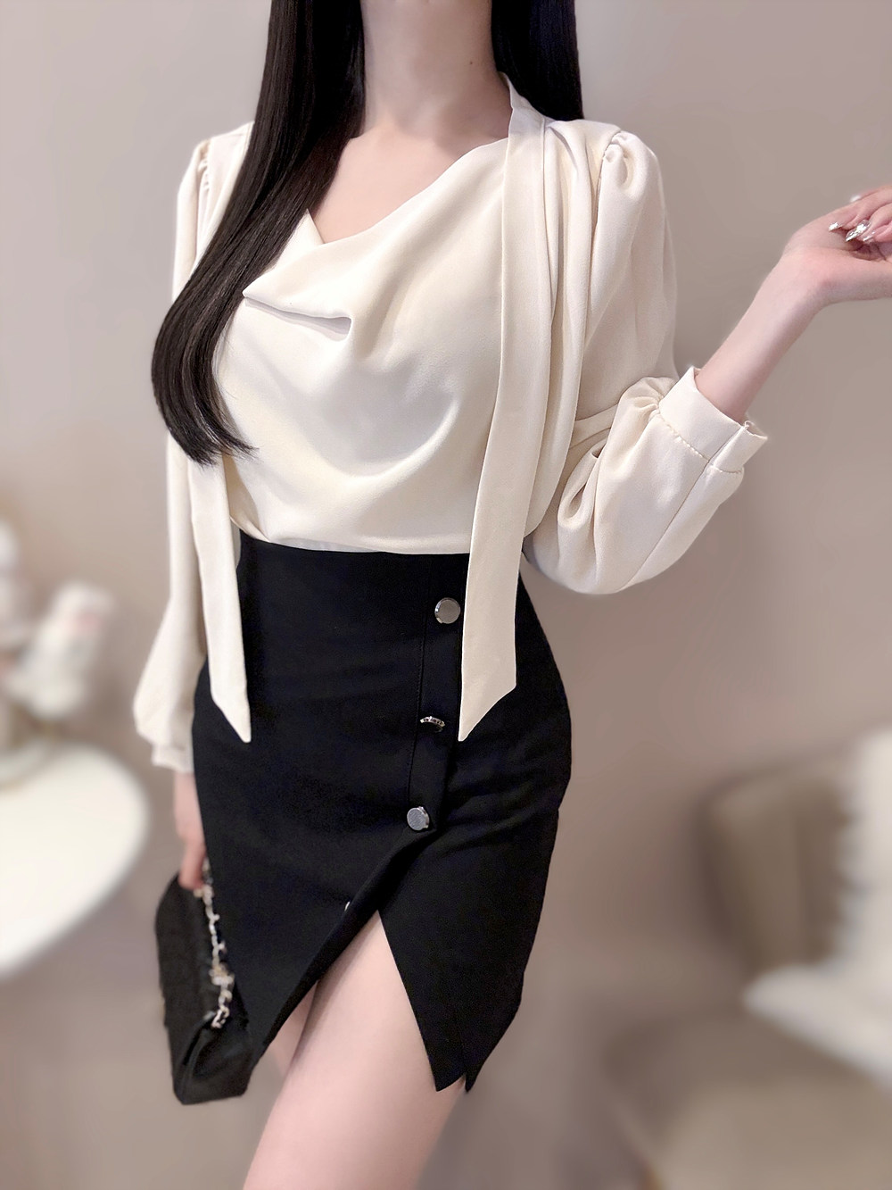 ボタンスリットミニスカート | 詳細画像8