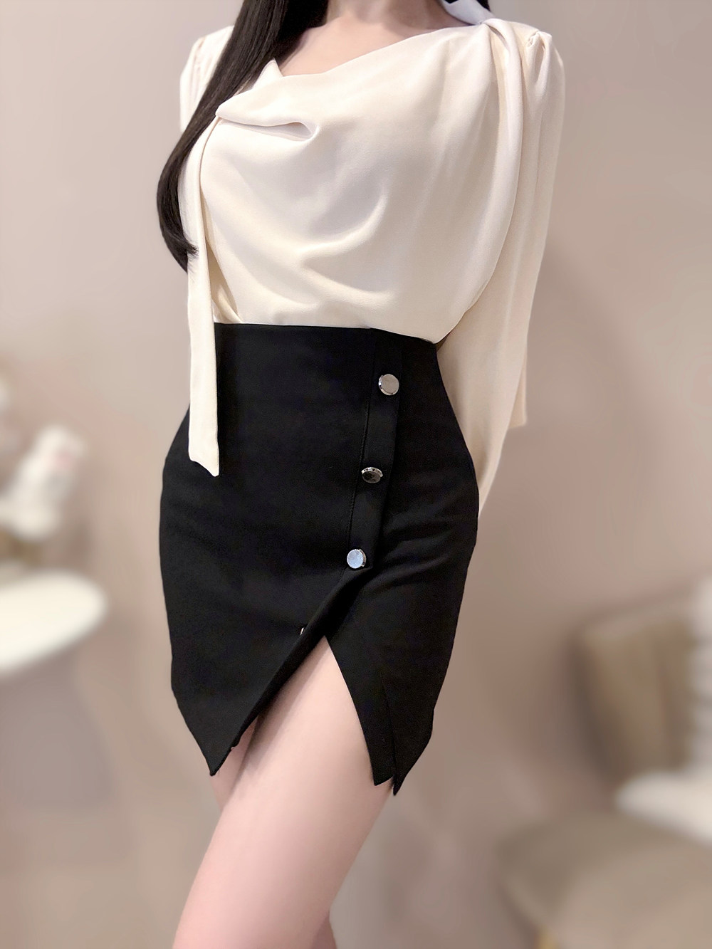 ボタンスリットミニスカート | 詳細画像11