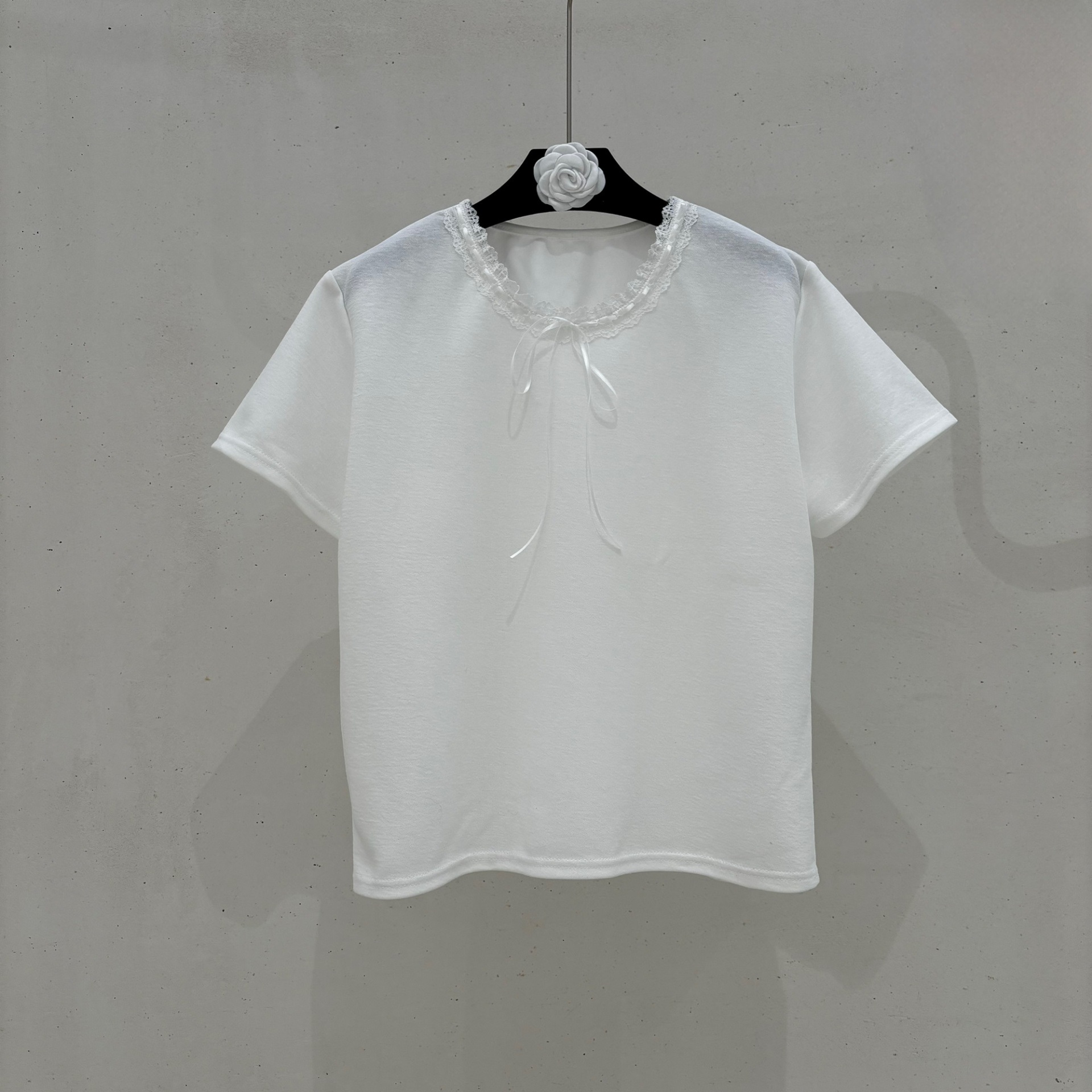 レースドロストリボン半袖Tシャツ | 詳細画像14