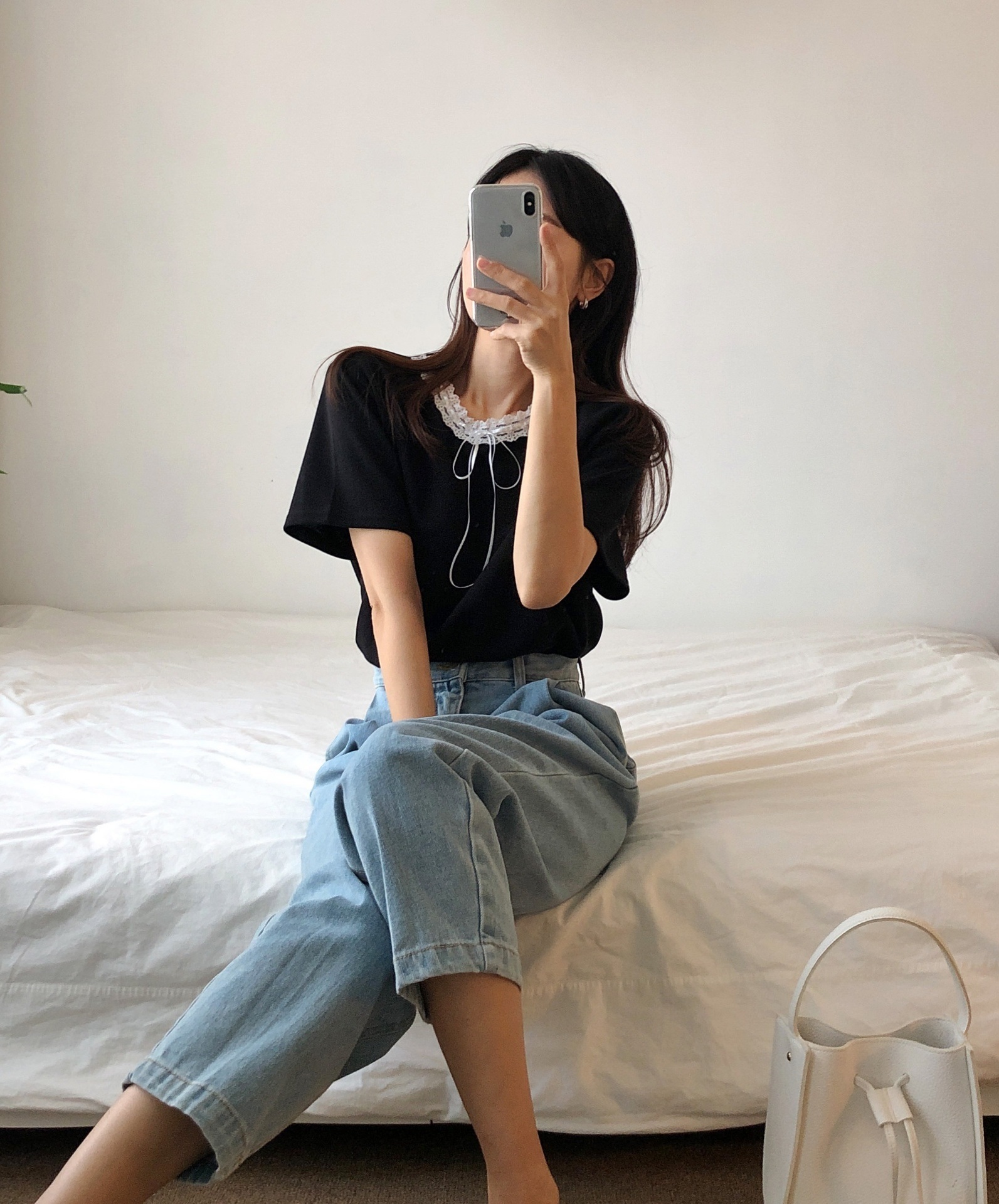 レースドロストリボン半袖Tシャツ | 詳細画像3