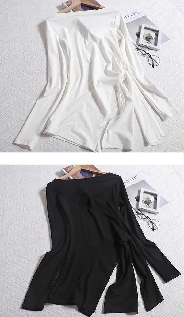 サイドタイスリットオフショルTシャツ | 詳細画像13