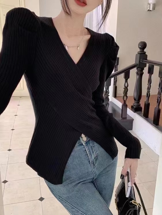 パフスリーブクロスリブニット | 詳細画像8