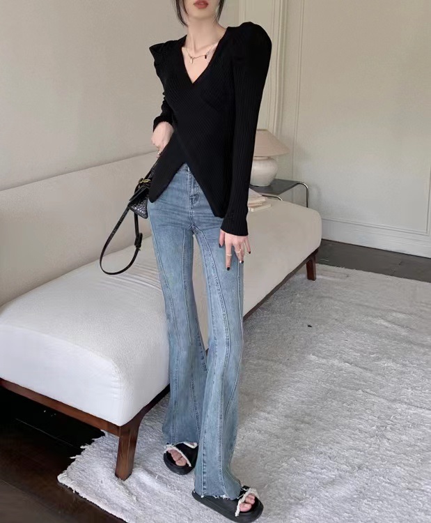 パフスリーブクロスリブニット | 詳細画像11