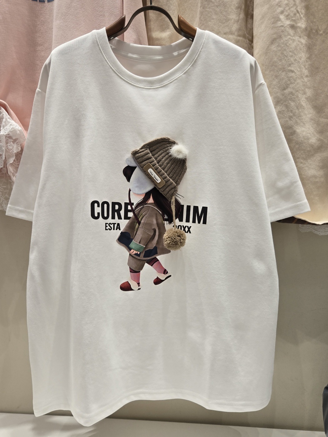 ポンポンニット帽プリント半袖Tシャツ | 詳細画像4