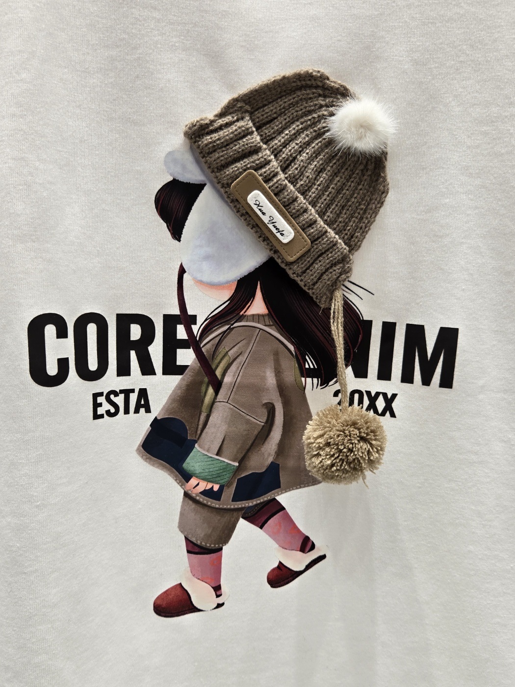 ポンポンニット帽プリント半袖Tシャツ | 詳細画像5