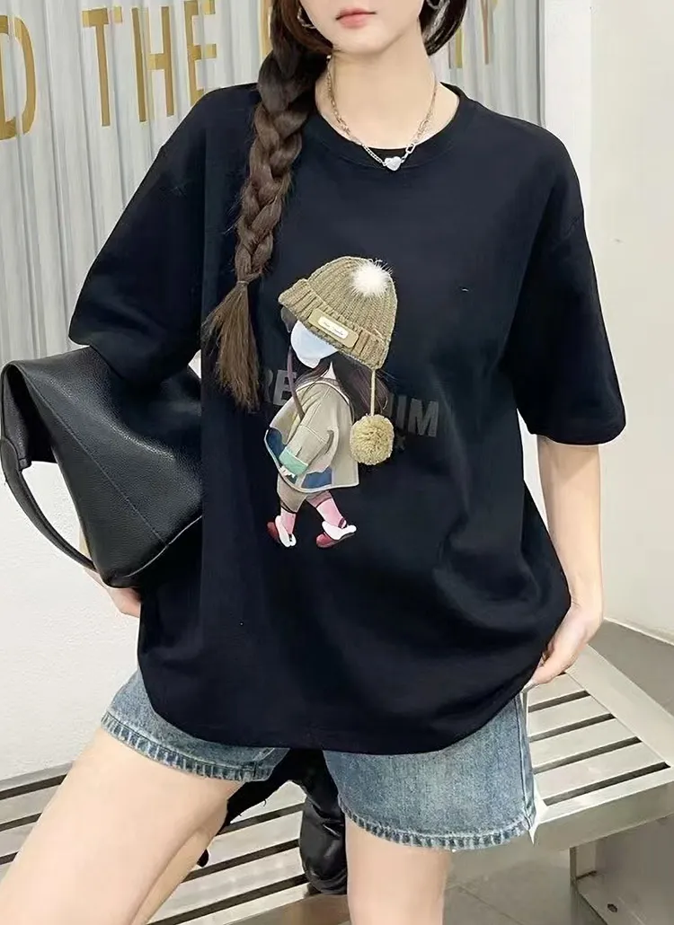 ポンポンニット帽プリント半袖Tシャツ | 詳細画像1