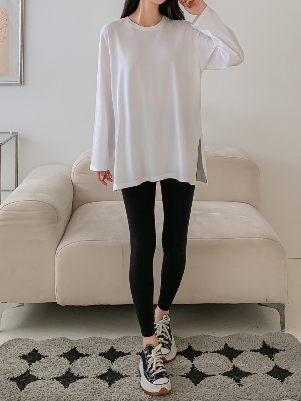 スリットロング長袖Tシャツ | 詳細画像3