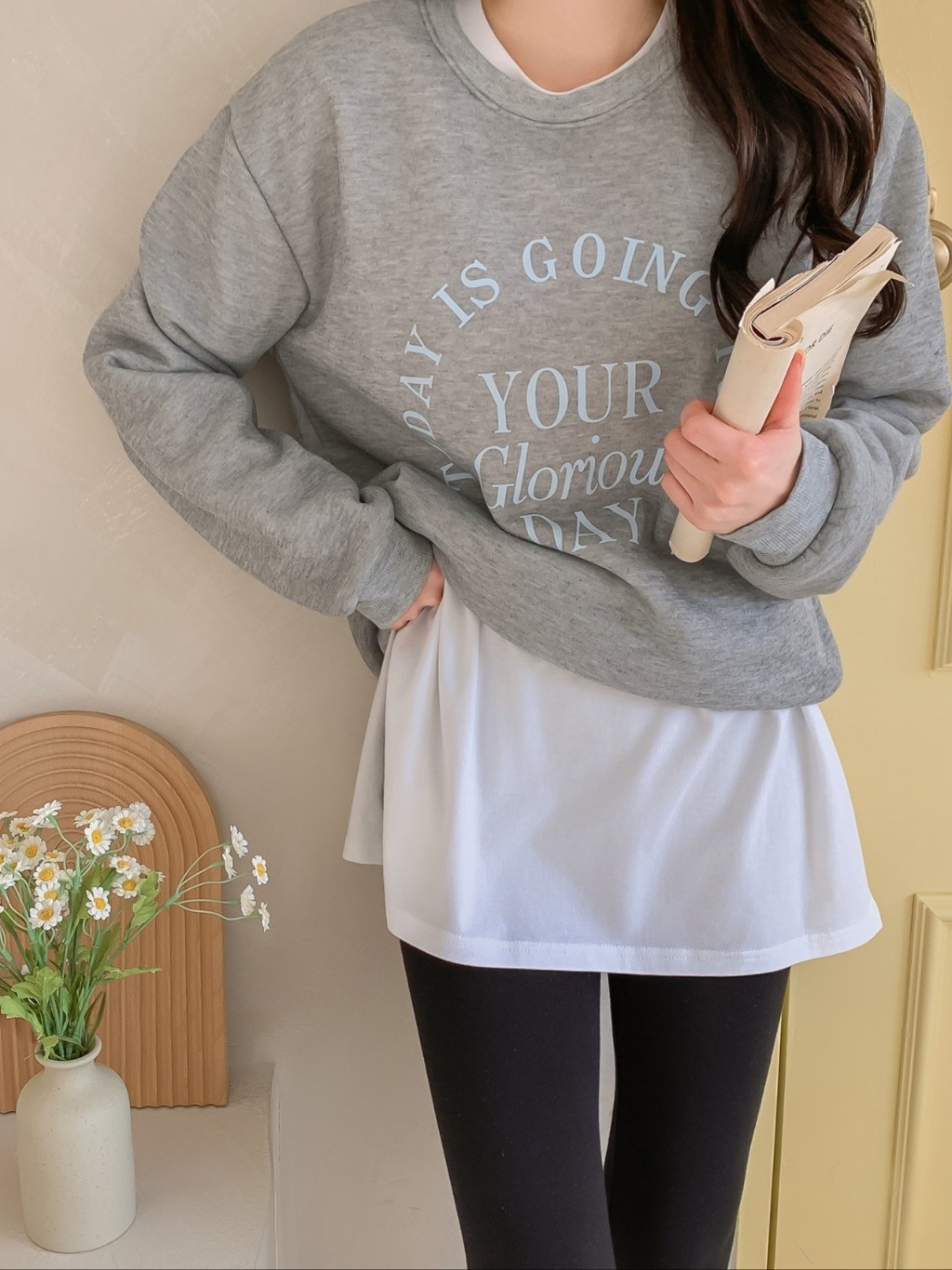 スリットロング長袖Tシャツ | 詳細画像14