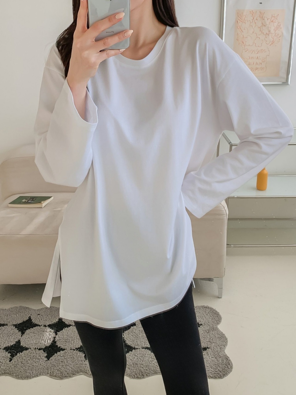 スリットロング長袖Tシャツ | 詳細画像17