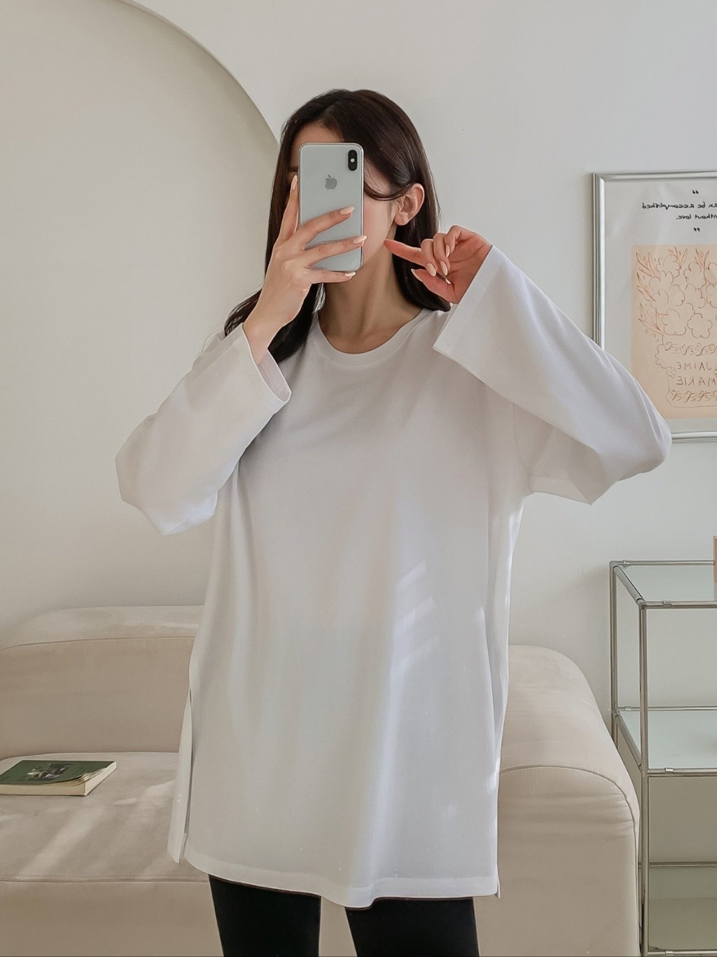 スリットロング長袖Tシャツ | 詳細画像18