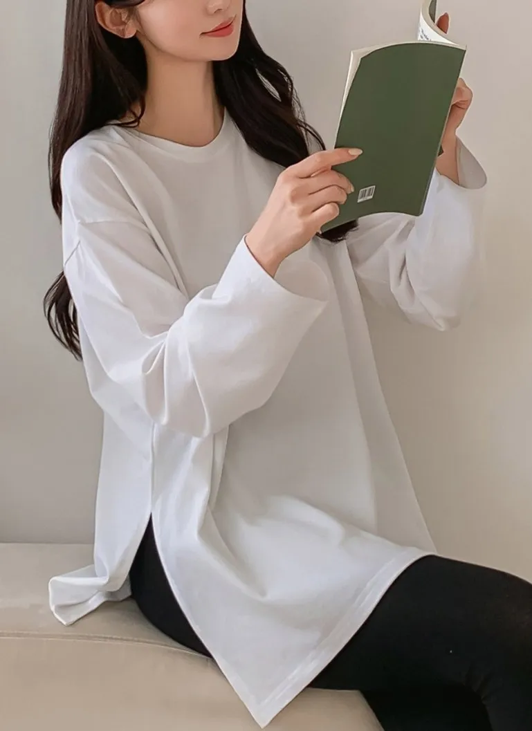 スリットロング長袖Tシャツ | 詳細画像1