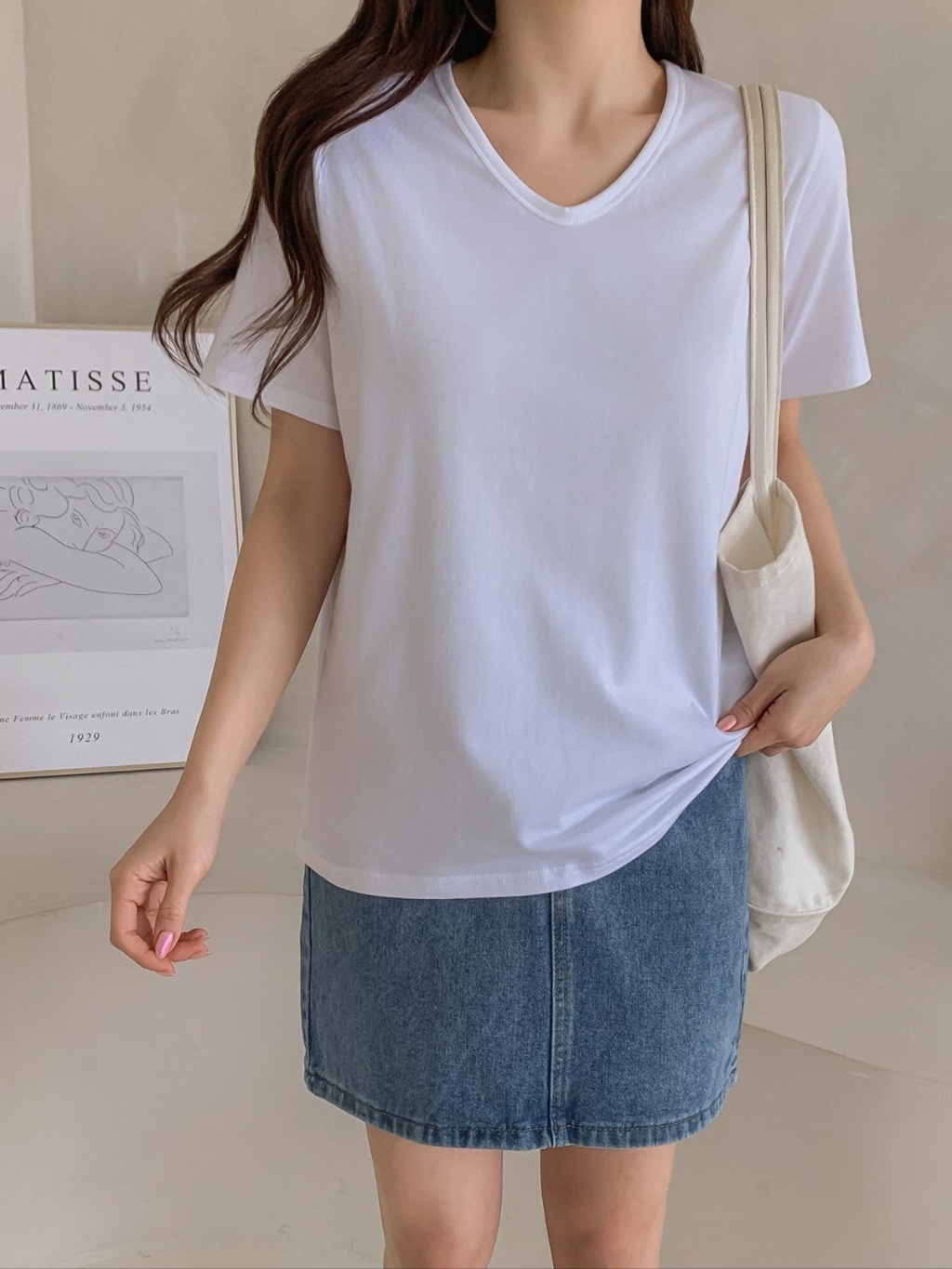 Vネック半袖Tシャツ | 詳細画像3