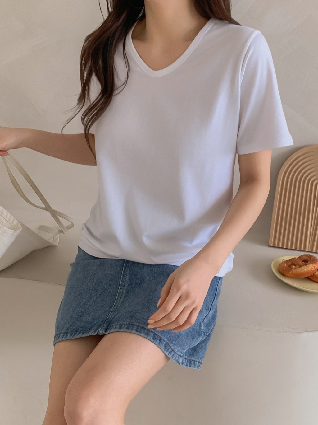 Vネック半袖Tシャツ | 詳細画像4