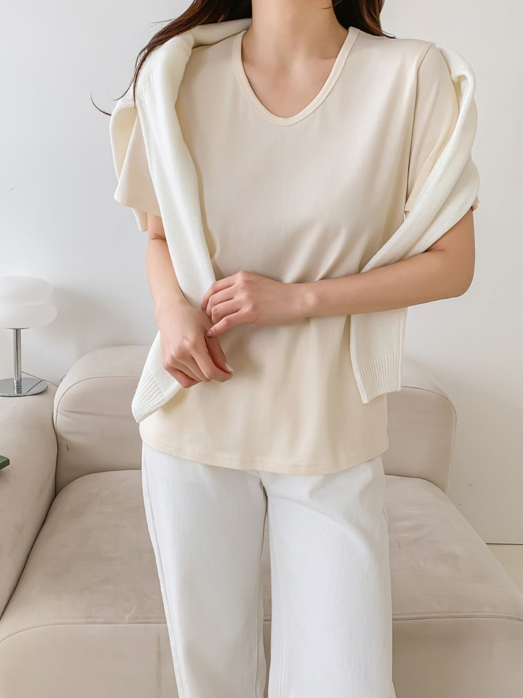 Vネック半袖Tシャツ | 詳細画像15
