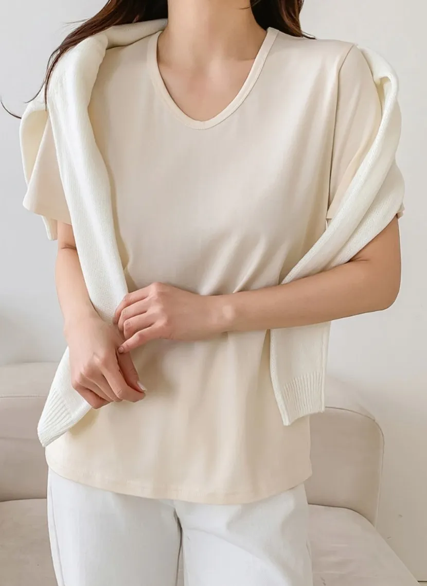Vネック半袖Tシャツ | 詳細画像1