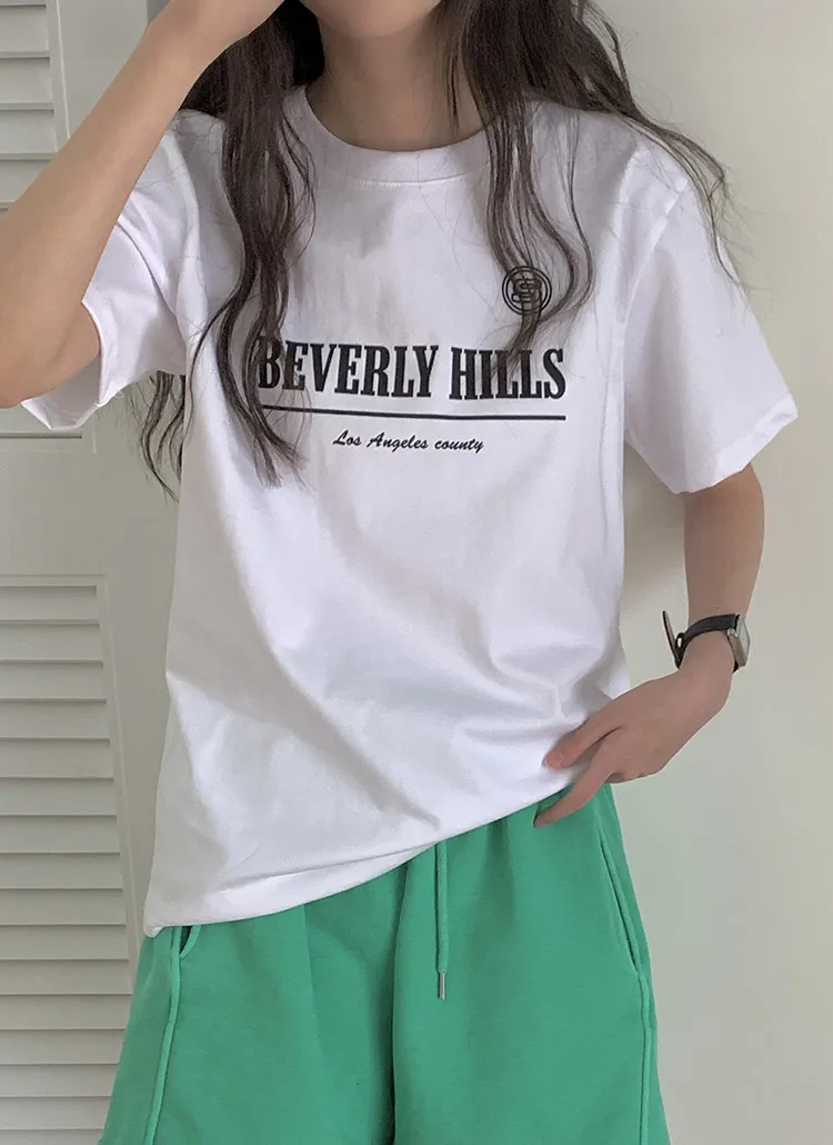 BEVERLY HILLSラウンド半袖Tシャツ | 詳細画像1