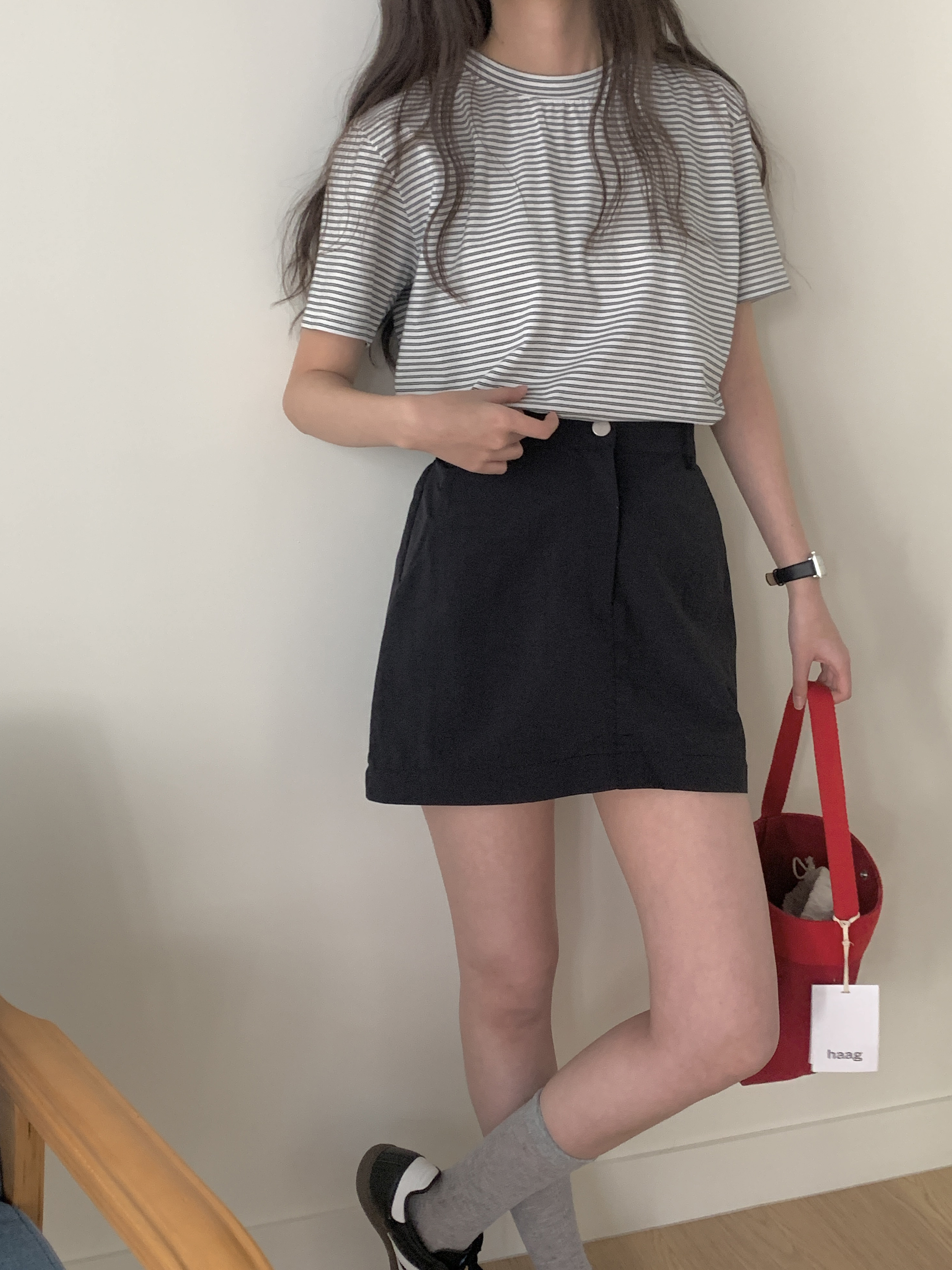 ラウンドネックボーダー半袖Tシャツ | 詳細画像16