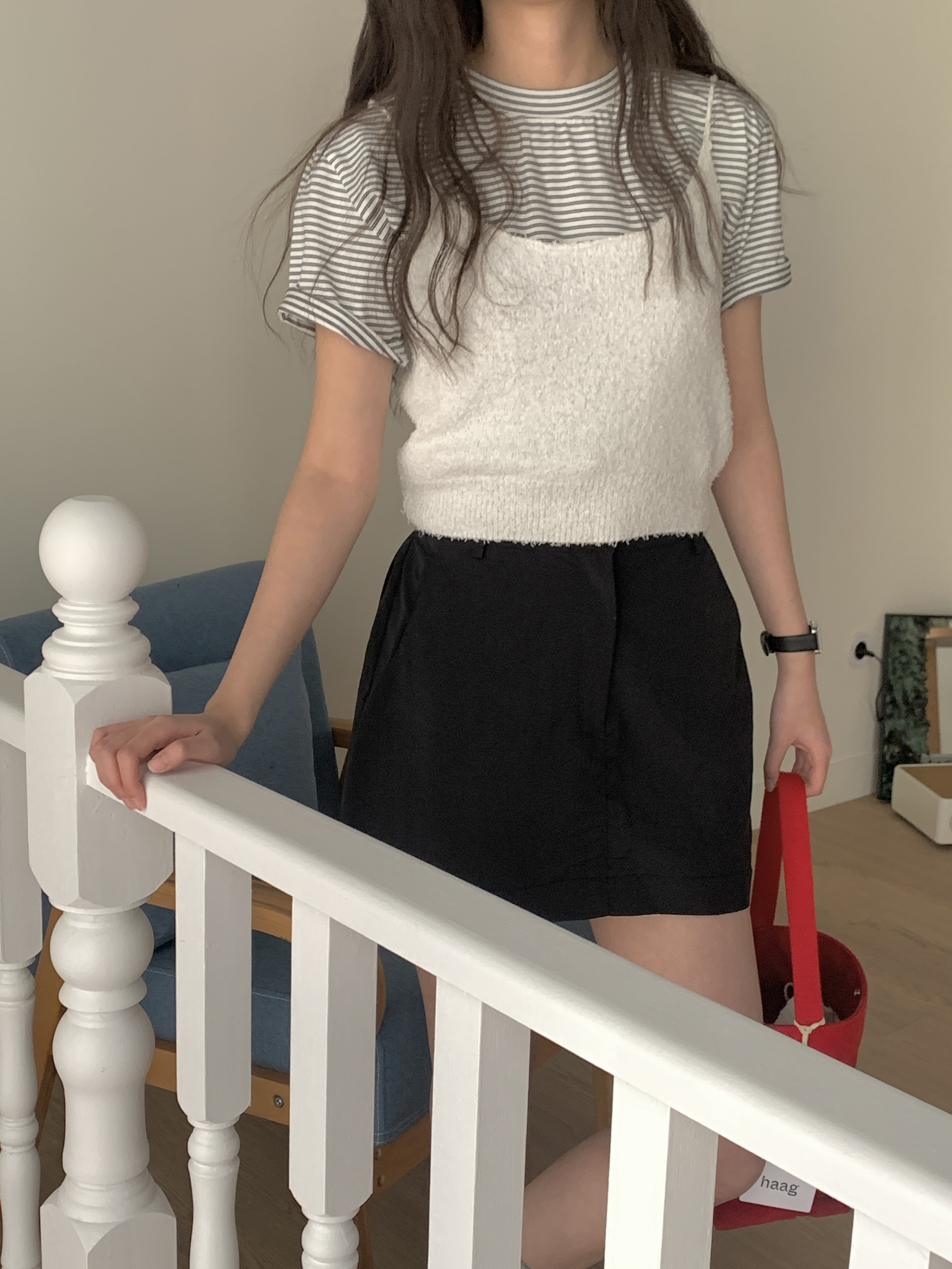 ラウンドネックボーダー半袖Tシャツ | 詳細画像11