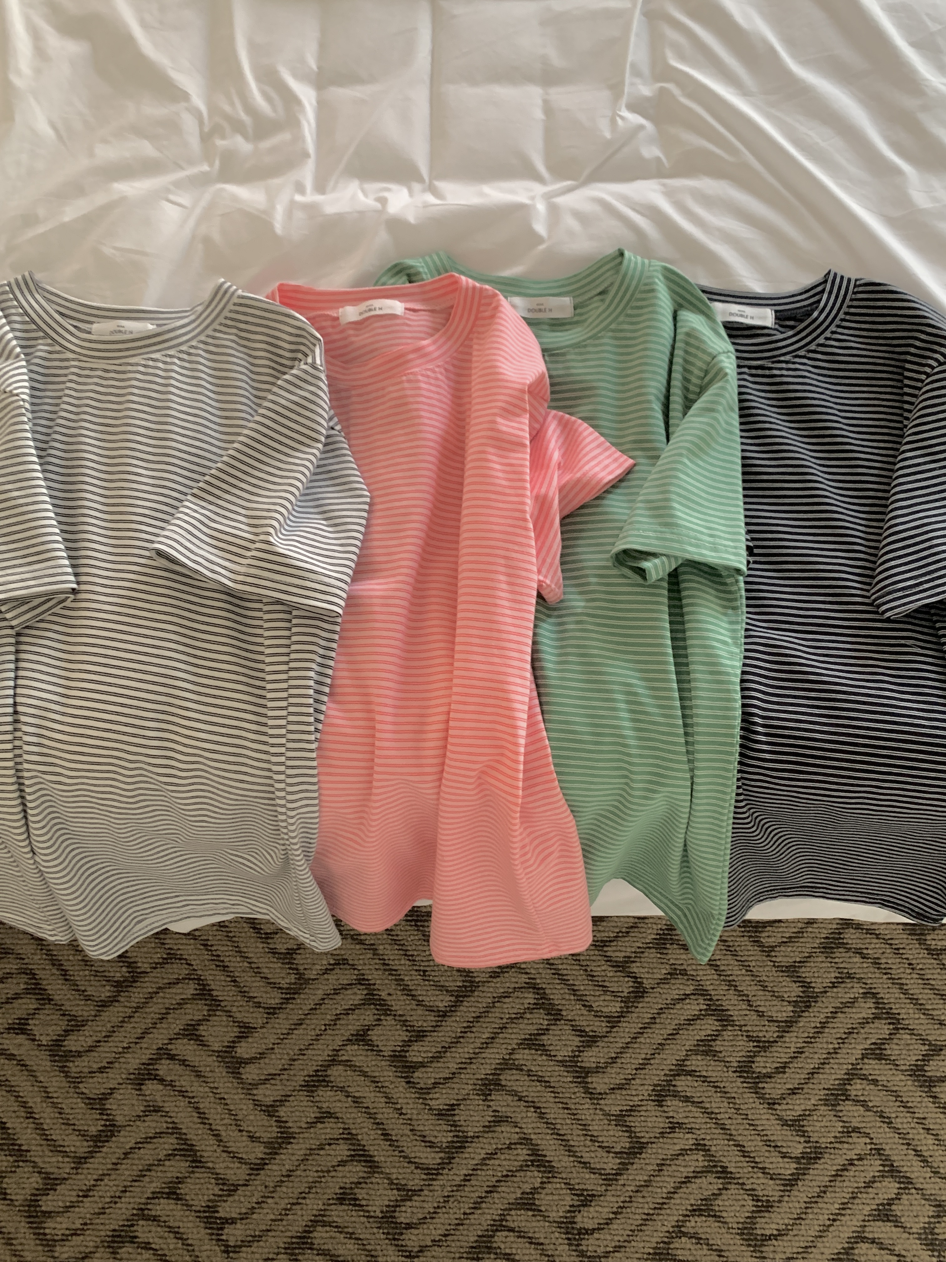 ラウンドネックボーダー半袖Tシャツ | 詳細画像18